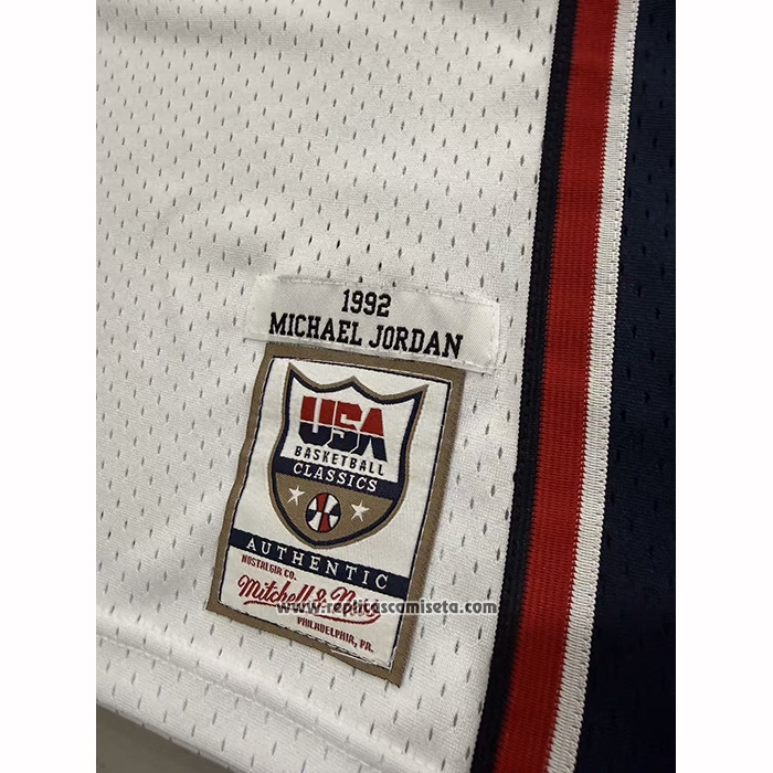 Camiseta USA 1992 Michael Jordan NO 9 Blanco1